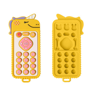 Mordedor Sensorial de Silicona Personalizado para Bebés, con Control Remoto del Fabricante, Sonajero <span class=keywords><strong>y</strong></span> Juguete para Masticar, Libre de BPA, Desarrollo de Habilidades Motoras - Product Image 5