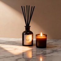 Diffuseur de parfum d'ambiance 50/80/100ml en verre ambré, sans flamme, aromathérapie, huile essentielle, désodorisant