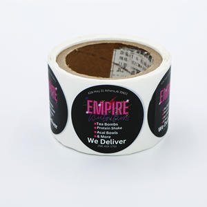 Оптовая продажа персонализированные индивидуальные круглые прозрачные этикетки прозрачные пользовательские наклейки рулон логотип наклейки для упаковки - Product Image 3