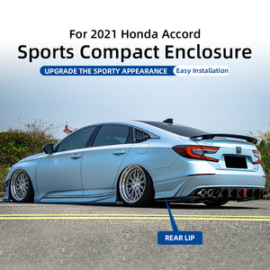 Nuovo Kit Carrozzeria Axinda per <span class=keywords><strong>Accord</strong></span> 2021 2022+ 10.5a Generazione, Labbro Paraurti Anteriore in Materiale PP con Nastro 3M, Accessori di Aggiornamento Lucidati - Product Image 4