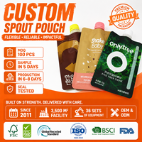 Sachet Doypack Personnalisé avec Fenêtre Transparente et Bouchon à Vis pour Poudre Protéinée, Substitut de Repas, ou Boisson en Poudre