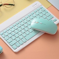USB Kablosuz BT Mini İnce Klavye Mouse Seti Ayrık Tasarım Yeni iPad, Samsung, Lenovo Tablet PC'ler için