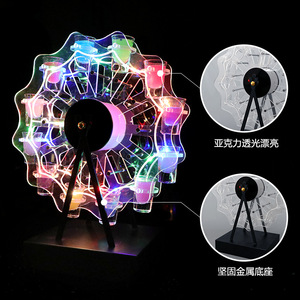 Portavasos con Forma de Rueda de la Fortuna, 12 Orificios, Recargable con LED, Soporte para Bebidas de Fiesta con Luces de Colores para Celebraciones de Cumpleaños - Product Image 3