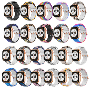 Pulsera de moda impermeable de goma impresa correa de silicona para <span class=keywords><strong>Apple</strong></span> Watch Band 8 Ultra 49mm 40/41/44/45mm iwatch Series 7 se 6 3 - Product Image 2