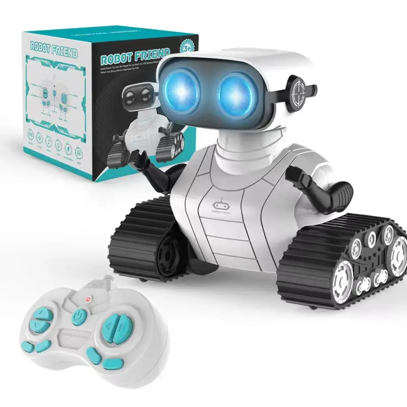 Ntelligent-Mini rompecabezas de Educación Temprana, Robot Dinámico recargable con control remoto y luz de sonido