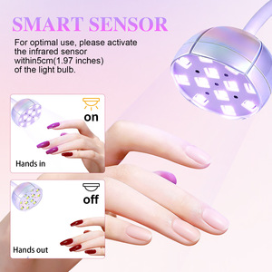 Lampe à LED pour ongles en gel avec capteur automatique, rechargeable, séchage rapide, sans noircissement des mains, sécheuse à ongles pour la maison, le salon, vente en gros - Product Image 2