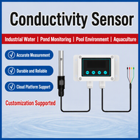 CIPPUS RS485 IoT 2-en-1 Sonde de mesure EC et PH pour l'eau avec écran, enregistreur de données, analyseur numérique et capteur de détection d'eau