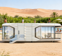 Maison Capsule de Luxe Apple Cabin, Maison Préfabriquée, Tiny House, Maison Mobile avec Fenêtre Panoramique et Terrasse pour Complexes Hôteliers, Vente en Gros Direct Usine