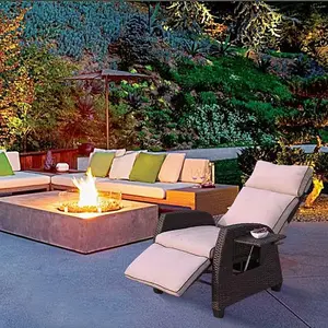 Moderno Rattan mobili da giardino esterno impermeabile Patio giardino sedie da pranzo al di fuori del divano per il portico anteriore