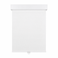 Stores enrouleurs sans fil semi-occultants en tissu blanc écologique pour chambre à coucher, sur mesure, avec cassette