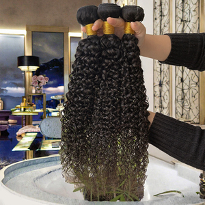 12A Cutícula Alineada Remy Hair Bundle 100% Virgen Humano Birmano Rizado <span class=keywords><strong>Jerry</strong></span> Curl Wave 16 Pulgadas Extensiones de Etiqueta Privada - Product Image 3