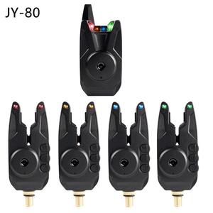 JY-80 d'alarme électronique de pêche sans fil 1 + 4 Réservoir de pêche à la carpe européenne Ensemble d'alarme de morsure de pêche avec fonction de <span class=keywords><strong>test</strong></span> de portée - Product Image 2