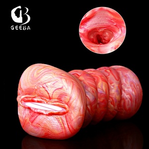 GEEBA Male <b>Masturbator</b> Aircraft Cup Soft Silicone Stick Pussy Realistic Vaginas Pocket Pussy Masturbation Colorful Sex Toy - Product Image 4