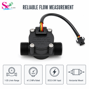 Débitmètre à turbine en nylon Dijiang ZJ-S201E G1/2 mâle, sortie impulsionnelle 3.5-24V pour distributeur, vente en gros OEM - Product Image 3