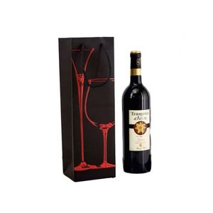 Sacs en papier kraft de luxe personnalisés avec poignées pour emballage cadeau, bouteilles et vin – Vente en gros usine, sacs de shopping en papier d'art imprimés sur mesure - Product Image 3