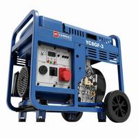 Groupe électrogène mobile Yuchai 8KW 230V (monophasé)/400V 1800 tr/min super silencieux à châssis ouvert, démarrage électrique, alimentation de secours d'urgence
