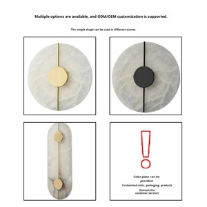 Lampe murale moderne en marbre 3000K pour couloir d'hôtel, salon, chambre à coucher, chevet - Product Image 5