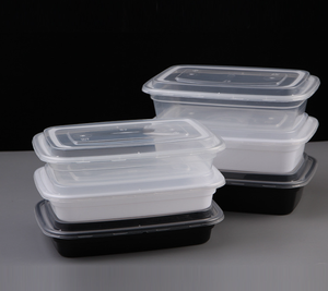 Récipient en plastique jetable Microwavable Emballage Utilisation PP Rectangulaire emporter récipient alimentaire - Product Image 3