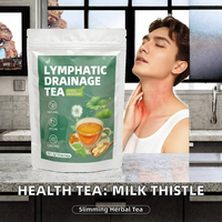 Thé minceur au chardon-marie de qualité supérieure, saveur naturelle, en sachets, thé chinois bien-être, personnalisable, direct usine, compatible dropshipping
