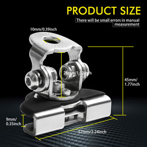 Auto parte de aço Inoxidável Capô Levou Trabalho barra de <span class=keywords><strong>Luz</strong></span> Suporte de Montagem Braçadeira Titular Para 4x4 Offroad SUV Boat Truck <span class=keywords><strong>Car</strong></span> Universal - Product Image 2