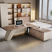 Meubles de bureau commerciaux Bureau de direction Bureau de direction moderne Bureau de direction en forme de L Bureau de direction modulaire Bureau de direction de luxe