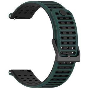Bracelet de sport respirant de 22 mm, accessoires de remplacement <span class=keywords><strong>pour</strong></span> SUUNTO Nautic S, bracelet de montre en silicone bicolore - Product Image 4