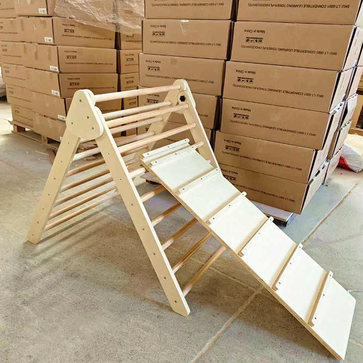 Foldable Climbing Triangular Ladder Toy with Ramp for Sliding or Rock ...