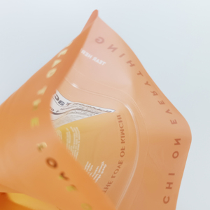 Custom Logo Gold Silver Print Clear <b>Window</b> Self <b>Sealing</b> Crisp Packaging Bag Biscuits Mylar Bag Zipper Stand up Bag - Product Image 6