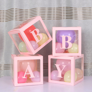 Boîte à lettres rose de 30 cm pour ballons, pour anniversaire, mariage, décoration de fête personnalisée, enfants, baby shower, fille, boîtes à lettres DIY - Product Image 3