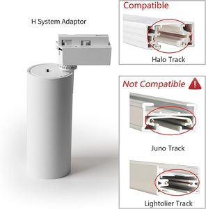 Projecteur LED encastré sur rail en aluminium blanc/noir haute luminosité 20W 30W pour bureau et magasin - Vente en gros - Product Image 5
