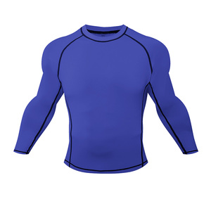 Camisa de Compressão de Manga Longa para Homens MMA BJJ, Peso do Tecido 200g, Gola Alta, Antiderrapante 3D, Secagem Rápida e Respirável para Treinamento de Luta - Product Image 6