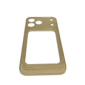 Cubierta de Lujo para iPhone, Panel Único OEM Dorado con Cuero Integrado, Panel Trasero de Lujo para Teléfono, Se Acepta Logotipo OEM - Product Image 6