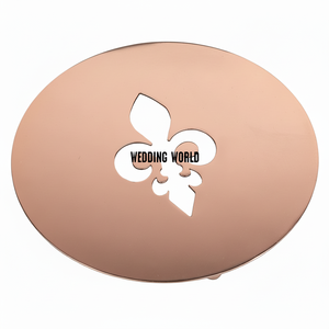 Salvamanteles de metal hecho a mano de primera calidad de forma redonda artículos de cocina salvamanteles clásico elegante al por mayor salvamanteles de metal de lujo - Product Image 1