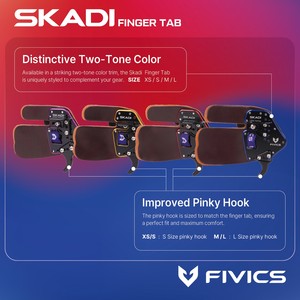 Protector de Dedos para Tiro con Arco Fivics SKADI, para Diestros/Zurdos - Tallas XS, S, M, Accesorio de Cuero Cordovan - Product Image 6