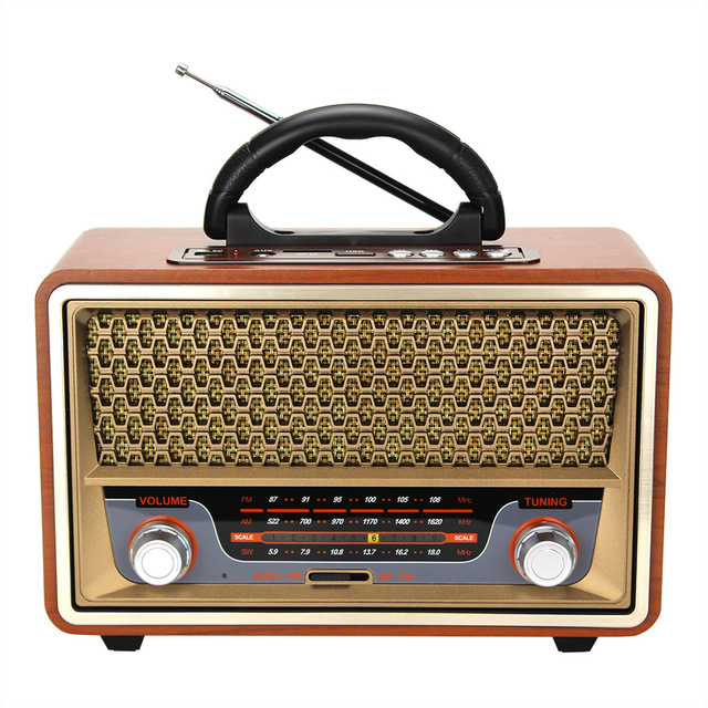Redwingy M-157BT Newest Retro Desktop Radio Vintage Fm Am Sw Multi-band Wooden Boxes Wireless Bt Usb Tf Speaker Portable Radio