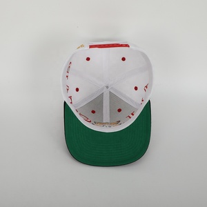BSCI Oem Custom Mens 6 Panel <strong>White</strong> Acrylic Snap Back Gorras,Hip Hop <strong>Flat</strong> Bill Hat,Sports Embroidery Logo Snapback <strong>Cap</strong> - Product Image 6