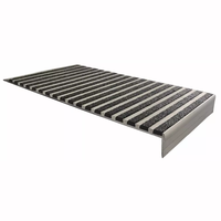 Marches d'escalier larges MEISHUO, nez de marche jaunes antidérapants en carbure de silicium, garnitures métalliques pour escaliers, bordures de marches en aluminium pour intérieur et extérieur