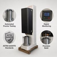 Compactador Eléctrico Automático con Monitoreo Digital, Instrumento de Compactación, Estándar ASTM AASHTO para Pruebas de Suelo