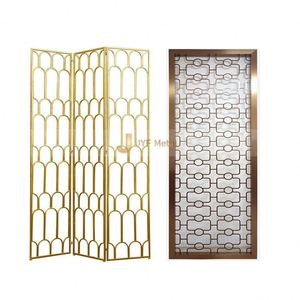 Paravents décoratifs d'intérieur en acier inoxydable découpé au laser, translucides, imperméables, durables, mobiles et faciles à installer – Offre Spéciale - Product Image 5