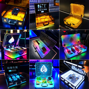 Vini vetrina grande capacità asso vanga glorificatore custodia per Champagne elegante per feste valigia - Product Image 2