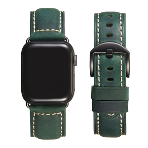<span class=keywords><strong>Bracelet</strong></span> de remplacement rétro en cuir véritable pour <span class=keywords><strong>Apple</strong></span> <span class=keywords><strong>Watch</strong></span> Series 9 <span class=keywords><strong>8</strong></span> 7 6 5 pour Iwatch Belt - Product Image 3
