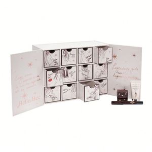 Custom Christmas Advent Calendar Packaging Box With Vacuum Formed Plastic Insert Tray Inside for Chocolate - Product Image 4