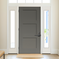 Porte intérieure Chantadoor de luxe minimaliste blanche finition Shaker avec isolation acoustique en MDF composite pour villas