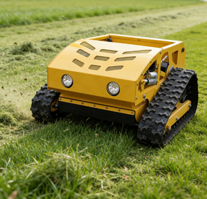Zero Turn Lawn Mower Gasoline-Powered Weed Cutter <b>Robot</b> <b>Remote</b> <b>Control</b> Tracked Industrial All-Terrain Slope Lawn Mower - Product Image 3
