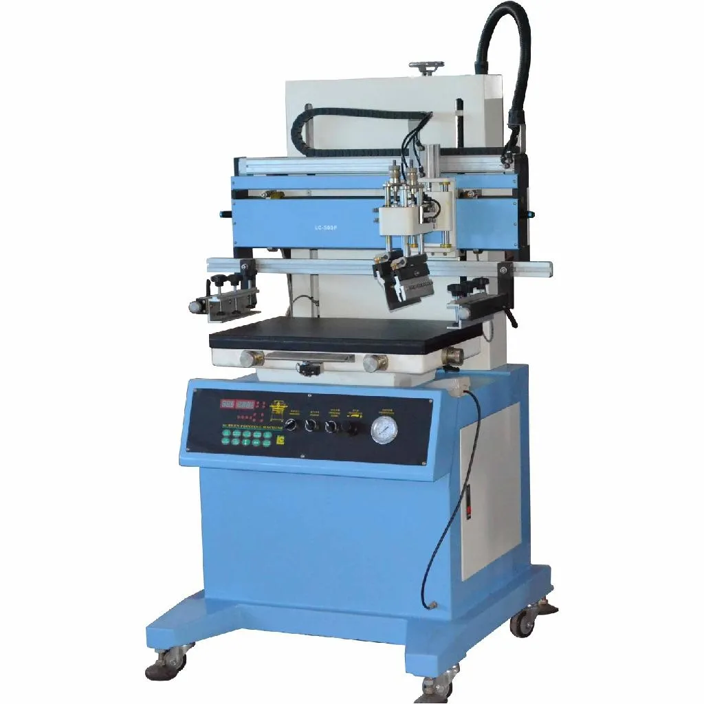 Flat Bed Pcb PVC Bag Serigraphie Screen Printing Machine With Vacuum Table For Magazine
