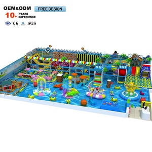 Laberinto de Castillo Azul para Interiores, Equipo de Juegos para Niños, Parque de Aventuras con Diseño Temático de Animales Subacuáticos - Product Image 4