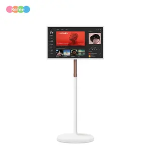 Rechargeable Smart Rotate Touch Screen 22/27/32 Inch Incell Touch Display IPS Movable Android 12 Stand By Me