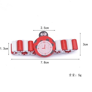 <span class=keywords><strong>Bracelet</strong></span> de montre en bois pour enfants Animal de dessin animé <span class=keywords><strong>Bracelet</strong></span> de tissage de perles en bois <span class=keywords><strong>élastique</strong></span> papillon de cochon mignon vente chaude - Product Image 5