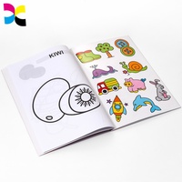 Livre de coloriage personnalisé pour enfants, motifs de dessins animés, reliure parfaite, impression couleur intégrale, livre de dessin éducatif préscolaire écologique