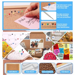 Foska sử dụng rộng rãi nhựa PP hộp đóng gói nhiều màu sắc nhỏ vòng văn phòng giấy <span class=keywords><strong>Pin</strong></span> cho bản đồ Thông báo bảng và bảng hiển thị - Product Image 6